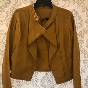 Leather Jacket - Yellow